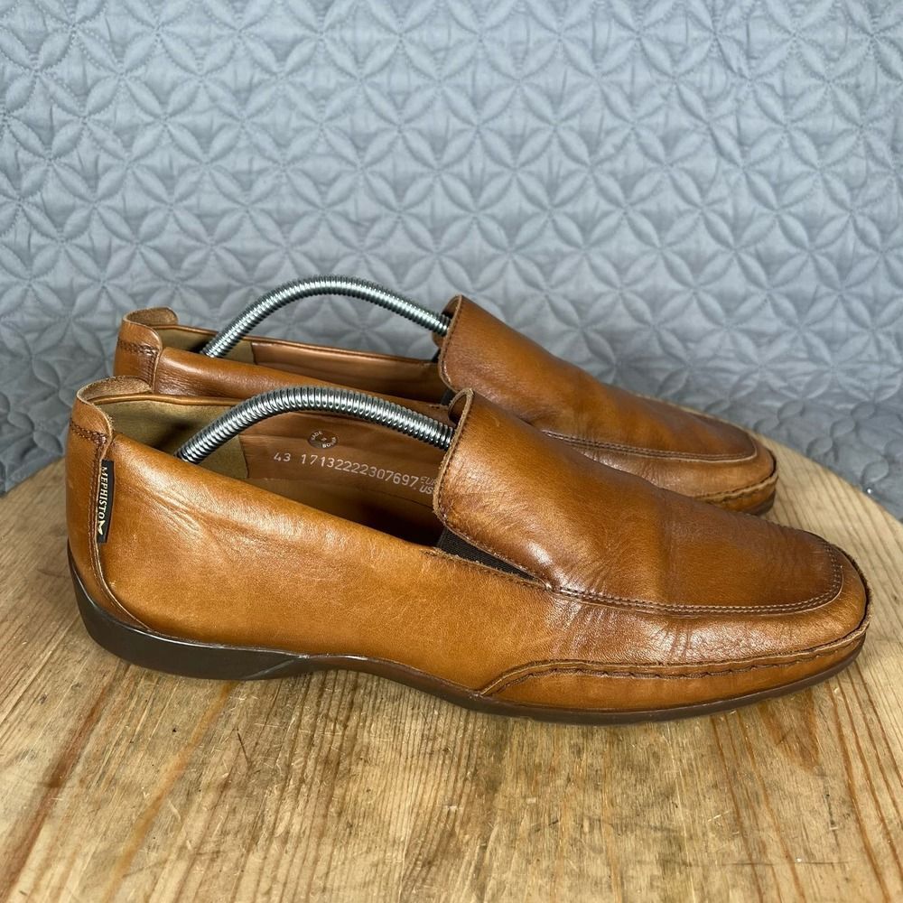 Mephisto Brown Leather Loafers